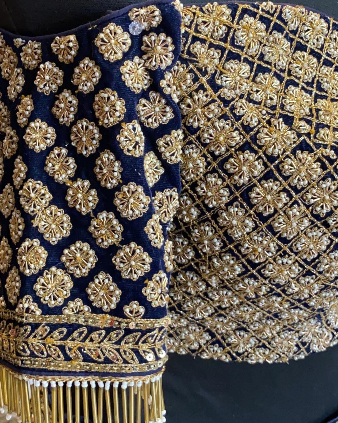 Royal Blue Flare Raw Silk Lehenga Set