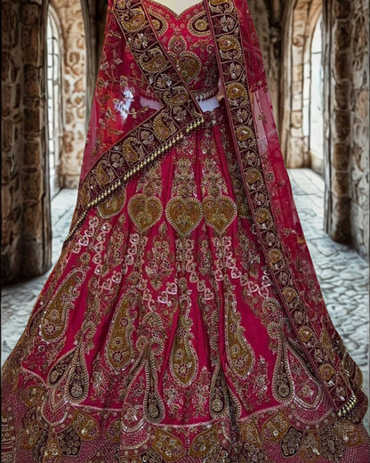 Wedding Red Bridal Lehenga