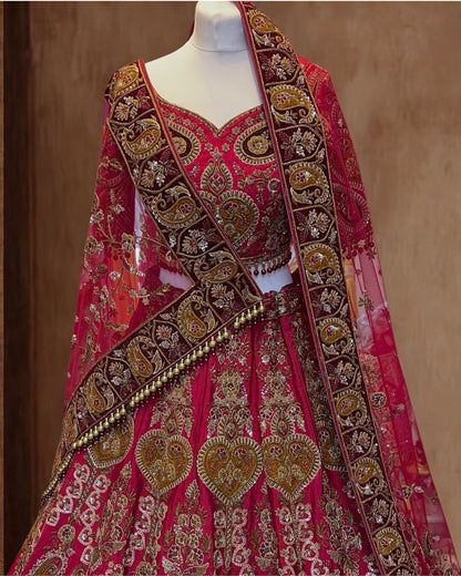 Wedding Red Bridal Lehenga